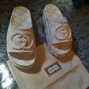 Gucci Platform Pool Slides